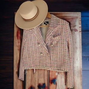 Pink and Cream Tweed Jacket